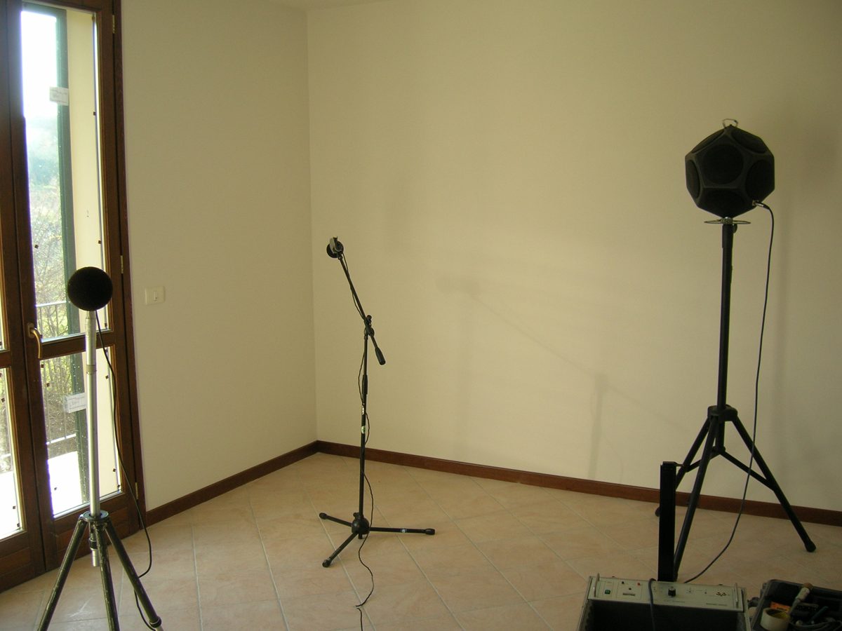 Collaudo acustico in opera con sorgente omnidirezionale