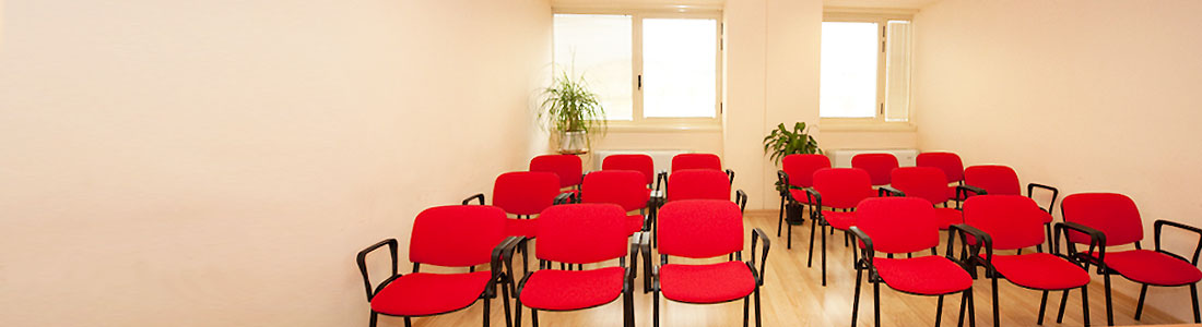La sala corsi dello studio