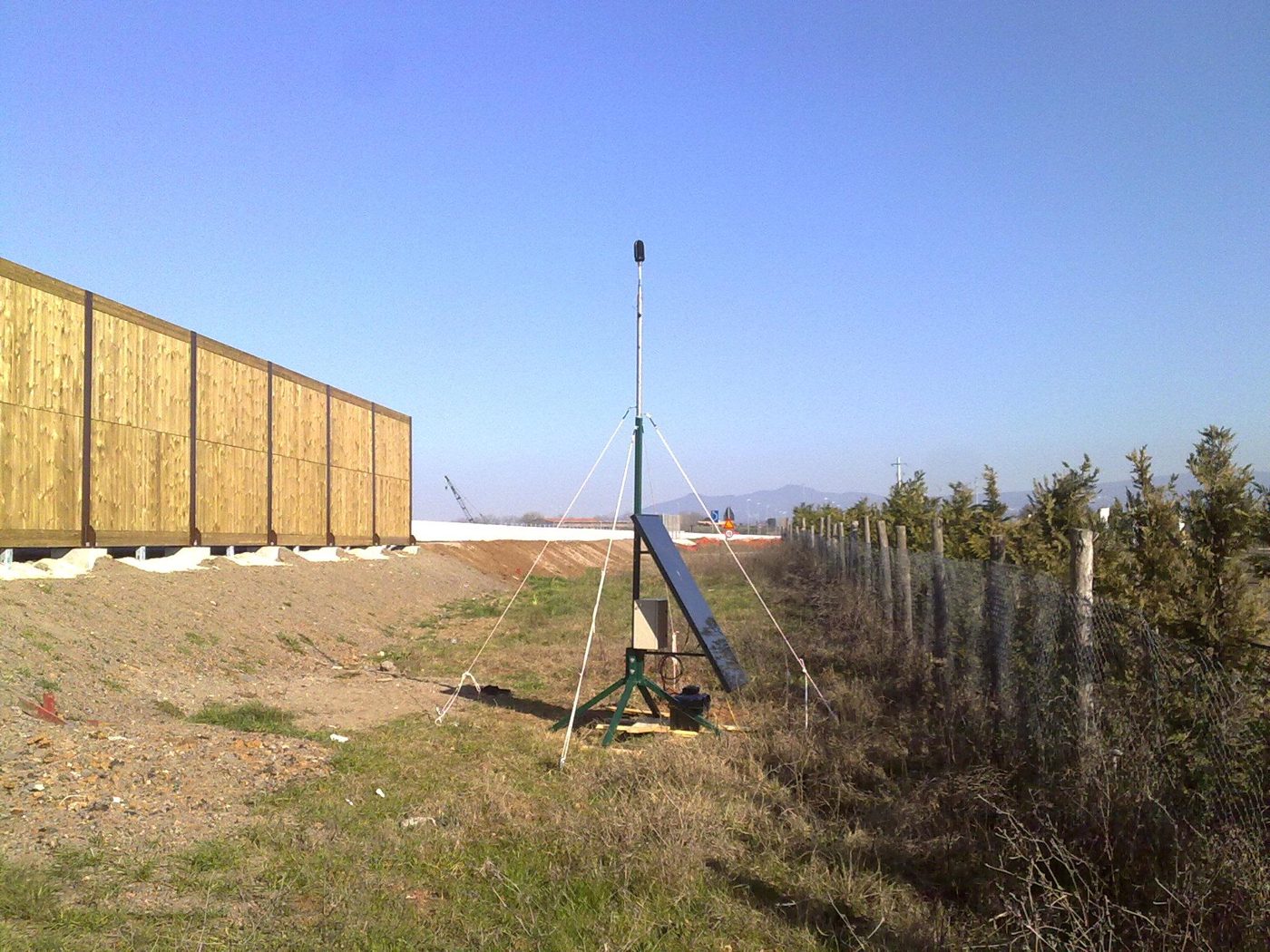 Centralina di monitoraggio del rumore in campo